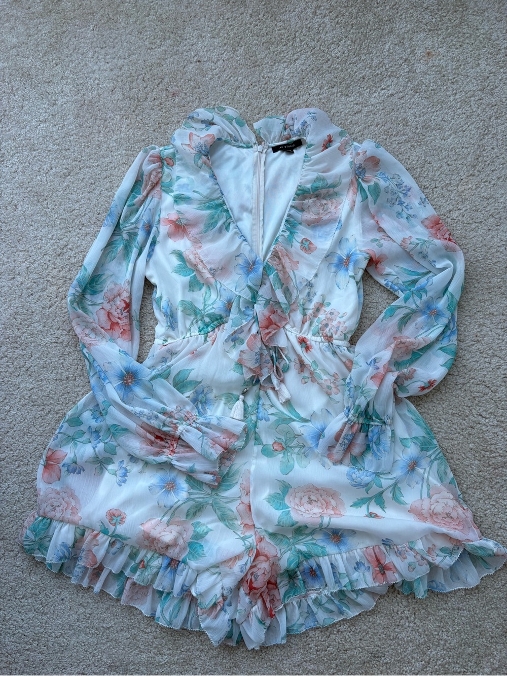 American Eagle Pastel Flower Romper